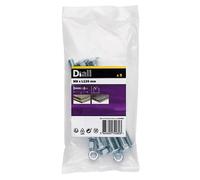 Diall M8 Coach Bolt & Nut (L)120mm, Pack Of 5