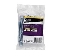 Diall M8 Coach Bolt & Nut (L)70mm, Pack Of 10