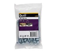 Diall M8 Coach Bolt & Nut (L)80mm, Pack Of 10