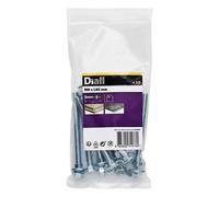 Diall M8 Coach Bolt & Nut (L)90mm, Pack Of 10