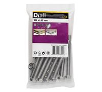Diall M8 Hex A2 Stainless Steel Bolt & Nut (L)80mm, Pack Of 10