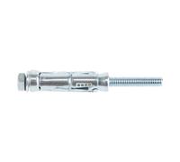 Diall M8 Hex Bolt Steel Shield Anchor (L)80mm, Pack Of 4