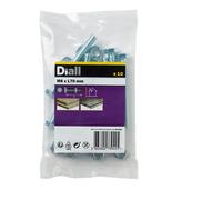 Diall M8 Hex Carbon Steel Bolt & Nut (L)70mm, Pack Of 10