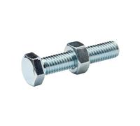Diall M8 Hex Carbon Steel (Grade 5.8) Bolt (L)40mm
