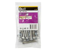 Diall M8 Hex Stainless Steel Bolt & Nut (L)50mm (Dia)8mm, Pack Of 10