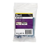 Diall M8 Roofing Bolt & Nut (L)80mm, Pack Of 10