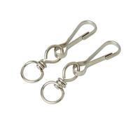 Diall Nickel-Plated Steel Swivel Snap Hook (L)30mm, Pack Of 2