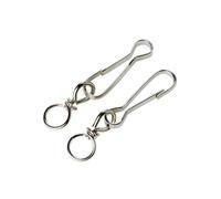 Diall Nickel-Plated Steel Swivel Snap Hook (L)60mm, Pack Of 2