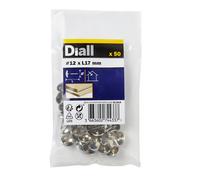 Diall Nickel-Plated Upholstery Nail (L)12mm, Pack Of 50