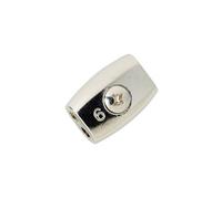 Diall Nickel-Plated Zinc Alloy Cable Clip (Dia)6mm