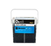 Diall Phillips Bugle Carbon Steel Plasterboard Screw (Dia)3.5mm (L)35mm, Pack