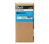 Diall Phillips Bugle Carbon Steel Plasterboard Screw (Dia)3.5mm (L)40mm, Pack Of 200