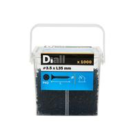 Diall Phillips Bugle Carbon Steel Plasterboard Screw (Dia)3.5mm, Pack Of 1000