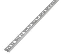 Diall Polished Chrome Effect 10mm Straight Aluminium External Edge Tile Trim, (W)22mm
