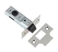 Diall Polished Chrome Effect Metal Tubular Mortice Latch (L)64mm