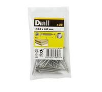 Diall Pozidriv Double-Countersunk A2 Stainless Steel Wood Screw (Dia)3.5mm (L)40mm, Pack Of 20