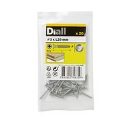 Diall Pozidriv Stainless Steel Screw (Dia)3mm (L)20mm, Pack Of 20