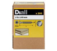 Diall Pozidriv Double-Countersunk A2 Stainless Steel Wood Screw (Dia)5mm, Pack Of 200