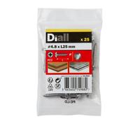 Diall Pozidriv Pan Head A2 Stainless Steel Screw (Dia)4.8mm (L)25mm, Pack Of 25