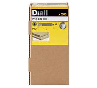 Diall Pozidriv Stainless Steel Screw (Dia)4mm (L)30mm, Pack Of 200