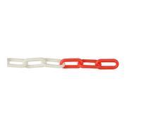 Diall Red & White Plastic Injection Moulding Chain, (L)25M (Dia)8mm