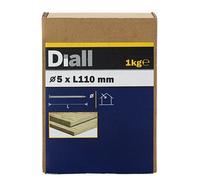 Diall Round Wire Nail (L)110mm (Dia)5mm 1Kg