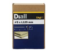 Diall Round Wire Nail (L)125mm (Dia)5mm 1Kg