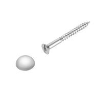 Diall Slotted Round Mirror Screw (Dia)4mm (L)42.5mm, Pack Of 4