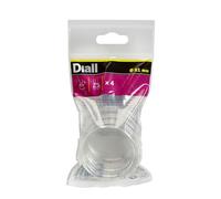 Diall Transparent Plastic Leg Protectors (Dia)51mm, Pack Of 4