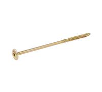 Diall Wafer Yellow-Passivated Carbon Steel Timber Frame Screw (Dia)8mm
