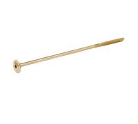 Diall Wafer Yellow-Passivated Carbon Steel Timber Frame Screw (Dia)8mm (L)260mm