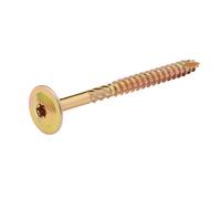 Diall Wafer Yellow-Passivated Carbon Steel Timber Frame Screw (Dia)8mm