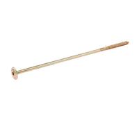 Diall Wafer Yellow-Passivated Carbon Steel Timber Frame Screw (Dia)8mm (L)280mm