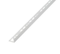 Diall White 12.5mm Straight Pvc External Edge Tile Trim