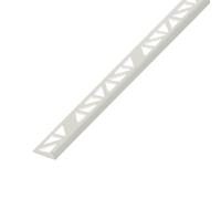 Diall White 8mm Straight Pvc External Edge Tile Trim