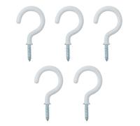 Diall White Large Cup Hook (L)47mm, Pack Of 25