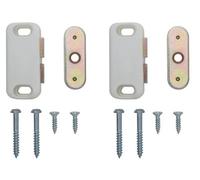 Diall White Magnetic Cabinet Catch (L)42mm (W)21.5mm, Pack Of 12