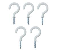 Diall White Medium Cup Hook (L)40mm, Pack Of 25