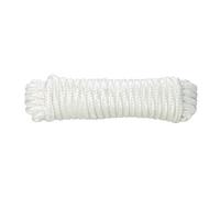 Diall White Nylon Braided Rope, (L)10M (Dia)8mm