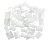 Diall White Plastic Shelf Support (L)26mm, Pack Of 12
