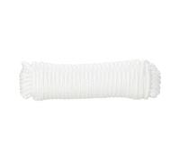 Diall White Polypropylene Braided Rope, (L)10M (Dia)5mm
