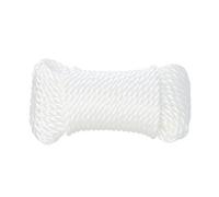 Diall White Polypropylene Twisted Rope, (L)15M (Dia)6mm