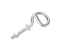 Diall White Steel Single Hook (H)68mm (W)110mm