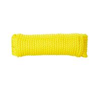 Diall Yellow Polypropylene Twisted Rope, (L)7.5M (Dia)8mm