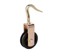 Diall Zinc-Plated Black 1 Wheel Pulley, (Dia)50mm (Max)120Kg