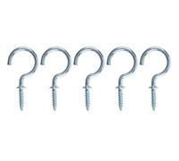 Diall Zinc-Plated Medium Cup Hook (L)40mm, Pack Of 25