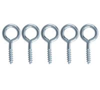 Diall Zinc-Plated Metal Medium Screw Eye (L)14mm, Pack Of 25