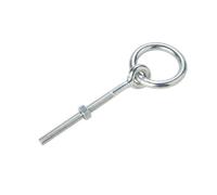 Diall Zinc-Plated Steel Gate Eye, (L)100mm (Dia)10mm