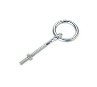 Diall Zinc-Plated Steel Gate Eye, (L)80mm (Dia)10mm