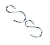 Diall Zinc-Plated Steel S-Hook (H)75mm, Pack Of 2
